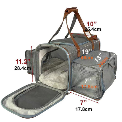 Mr. Peanut's Gold Series Big Apple Double Expandable Pet Carrier