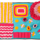 Blue, Pink, Orange