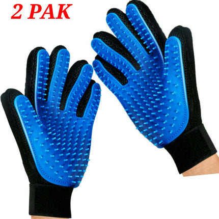 Mr. Peanut's 2 Pak HanD 259 Silicone Pins Pet Grooming Gloves