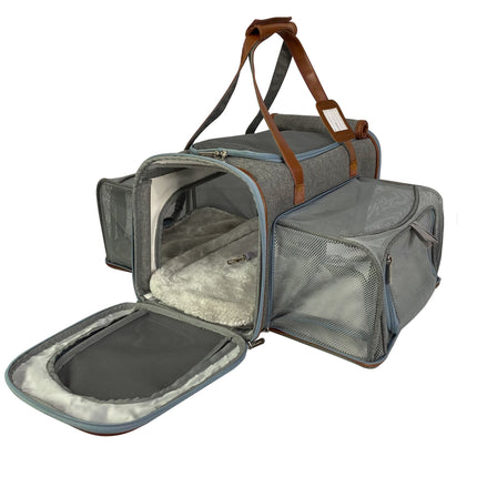 Mr. Peanut's Gold Series Big Apple Double Expandable Pet Carrier