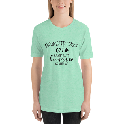 Promoted from Cat Grandma to Human Grandma T-Shirt