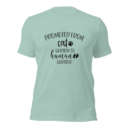 Promoted from Cat Grandma to Human Grandma T-Shirt